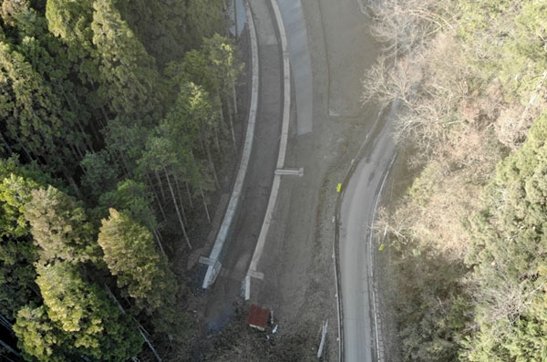 管内一円(上杉和知線) 電源立地地域対策交付金工事 施工写真