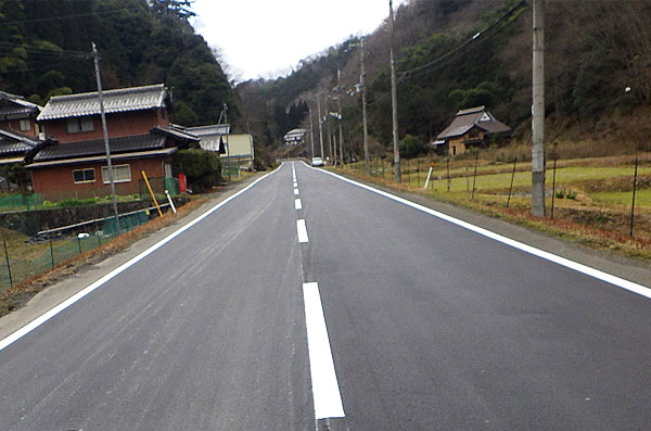 舞鶴宮津線府民協働型インフラ保全工事、舞鶴宮津線地域振興道路工事 施工写真